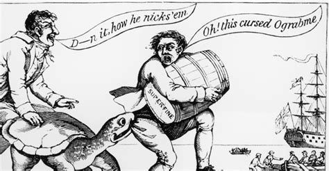 cartoon-a-smuggler-during-the-embargo-act-1807-1809 - Thomas Jefferson ...