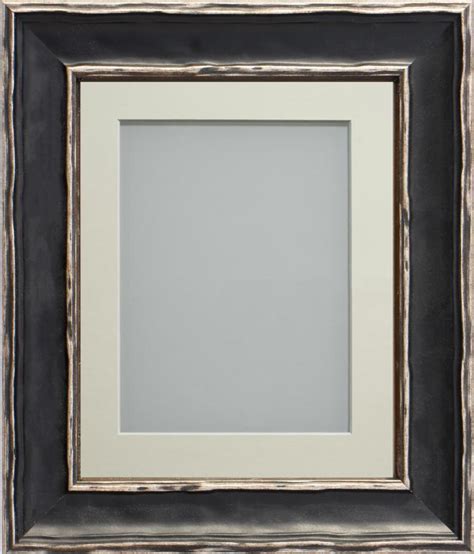 Trendle Antique Black 12x12 frame with Ivory mount cut for image size 8x8