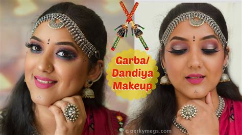 Navratri Makeup | Garba makeup | Perkymegs - YouTube