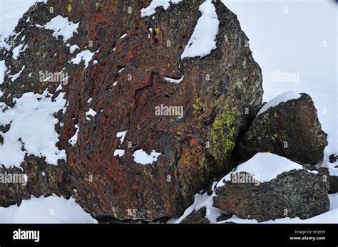 Obsidian from volcanic eruption. Yellowstone National Park, Wyoming, USA Stock Photo - Alamy