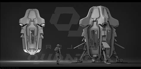 Early drop pod concept art : r/ProjectQuantum_