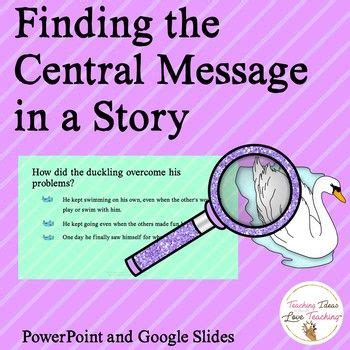 Finding The Central Message in a Story | Distance Learning | Central ...