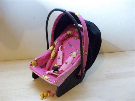 Handmade ooak car seat/baby carrier for 5 - 7 1/2 " ooak baby dolls (pooh) | Baby dolls, Car ...