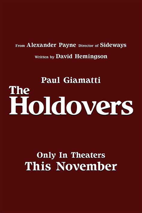 The Holdovers Movie Poster - #739139