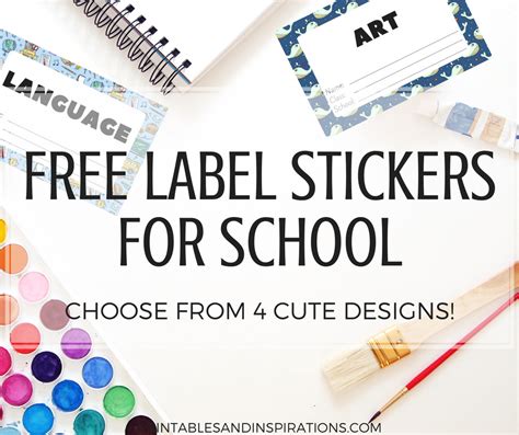 Printable Cute Subject Labels