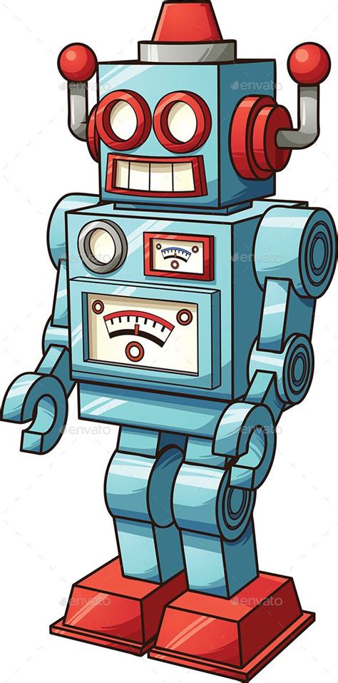 Retro Toy Robot | Robots drawing, Vintage robot art, Robot tattoo