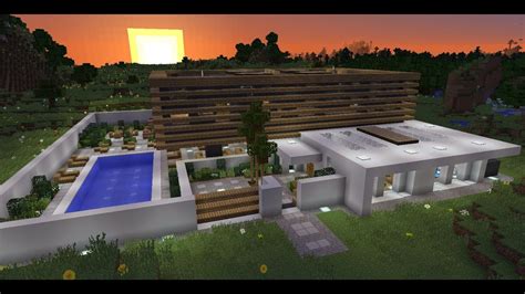 Minecraft: Modern concrete house #2 - YouTube