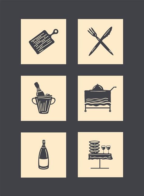 icons collection catering 10420344 Vector Art at Vecteezy