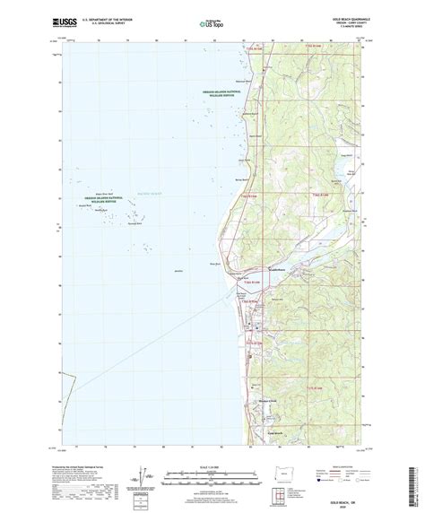 Gold Beach Oregon US Topo Map – MyTopo Map Store