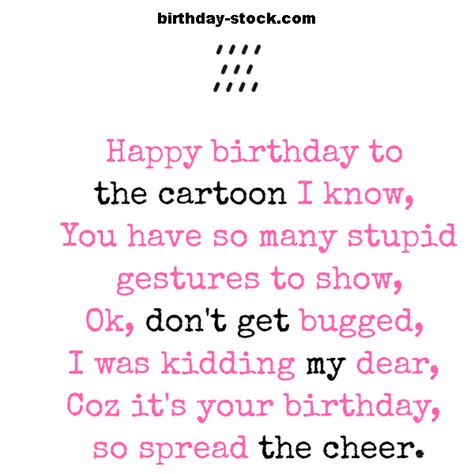 # Top 6+ Birthday Poems Funny With Images For Friends - Birthday Stock