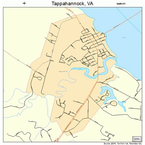 Tappahannock Virginia Street Map 5177568