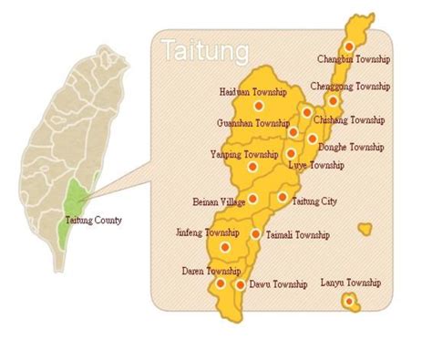 Map of Taitung County (Council of Indigenous Peoples. 2022b ...