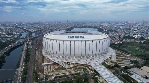 Aerial view. Construction of new football stadium for upcomming ...