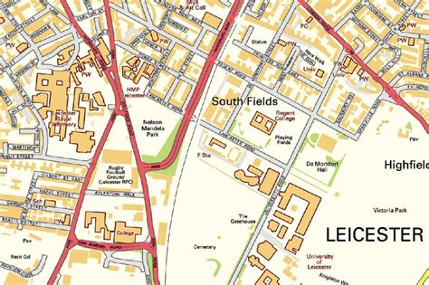 Leicester Street map - £26.99 : Cosmographics Ltd