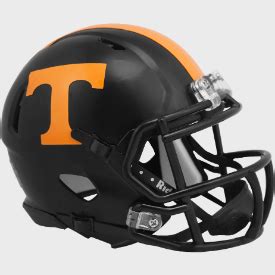 Tennessee Volunteers Dark Mode Black Riddell Speed Mini Football Helme | Helmetnation