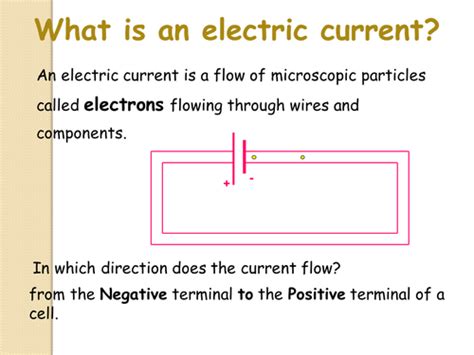 Electrical Current and Charge lesson | Teaching Resources