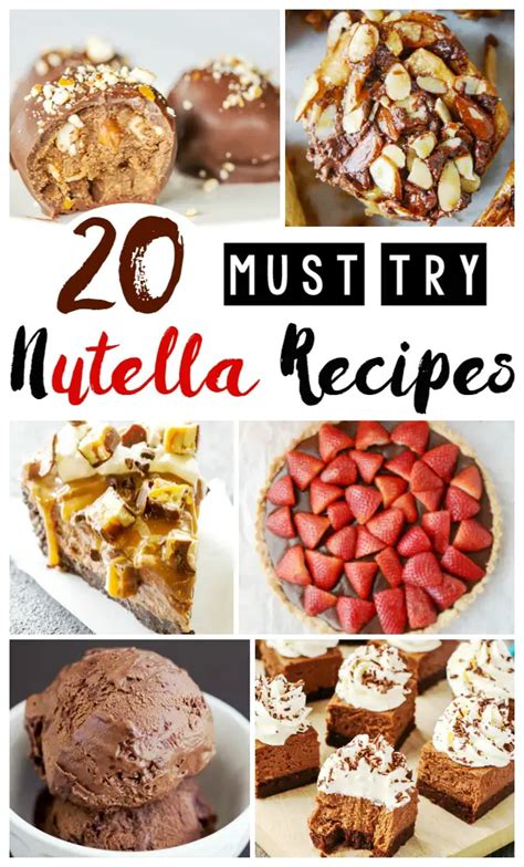 20 Must Try Nutella Recipes