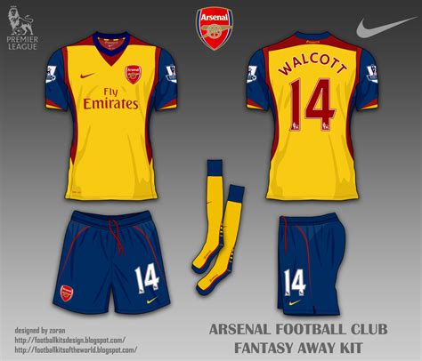 football kits design: Arsenal FC fantasy kits