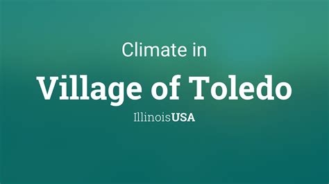 Climate & Weather Averages in Village of Toledo, Illinois, USA