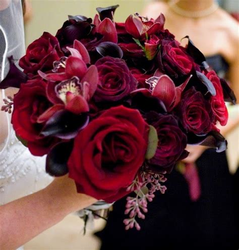 Wine Colored Bridal Bouquets - Bouquet Wedding Flower