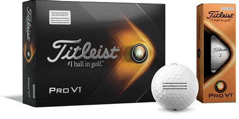 Titleist Pro V1 Golf Balls - Enhanced Alignment