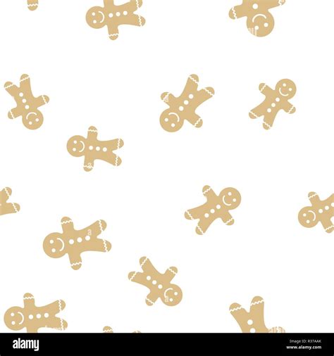 Gingerbread man pattern background cover creative design. 100 percent ...