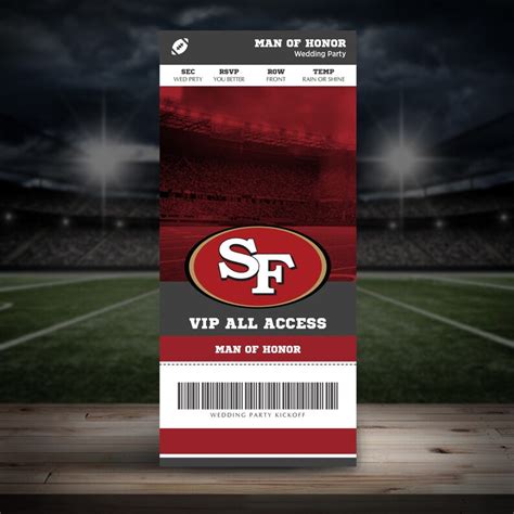 San Francisco 49ers NFL Bridesmaid Ticket Proposal - Etsy