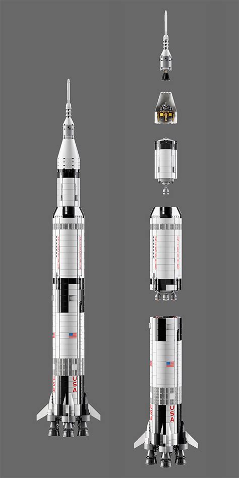 NASA Apollo Saturn V Launches Again, This Time As A Huge 3 Ft LEGO Set