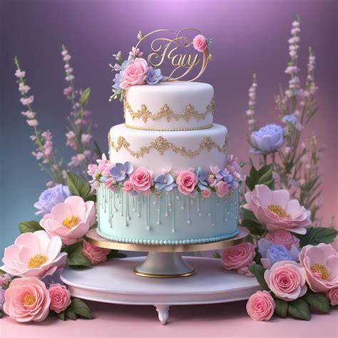 AI Cakes Ltd present a custom cake sculpted for the parents of a newborn named "Fay" - AI ...