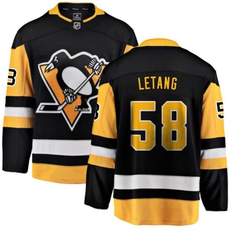 Kris Letang Pittsburgh Penguins Fanatics Branded Breakaway Black Home ...