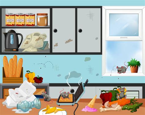 Messy Kitchen Clipart Borders