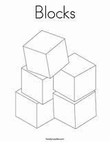 Building Blocks Coloring Pages sketch template