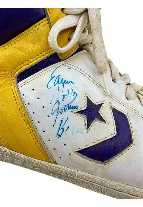 Lot Detail - Late 1980s Magic Johnson LA Lakers Game-Used & Autographed ...