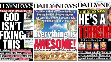 New York Daily News front page hits back. This time with puppies ...