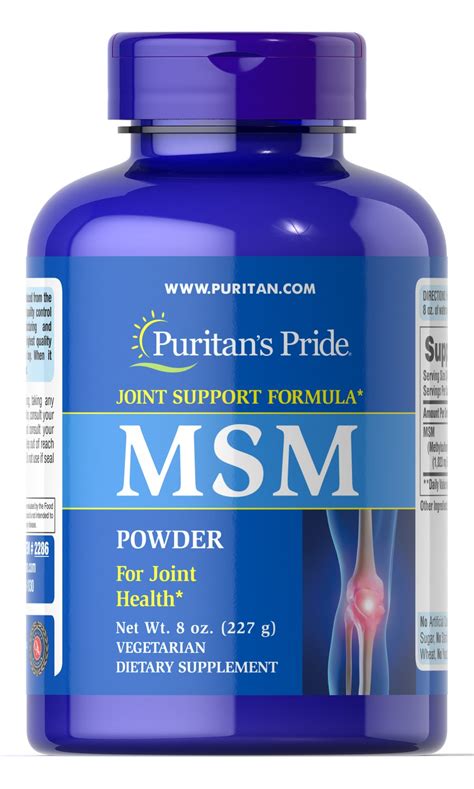 MSM Powder, 8 Powder (2286) | Puritan's Pride