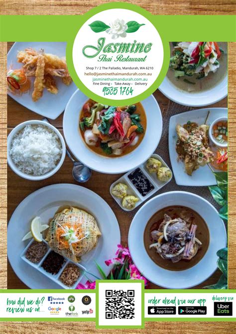 Jasmine Thai Menu - Thai Restaurant Mandurah - Dine in OR Takeaway