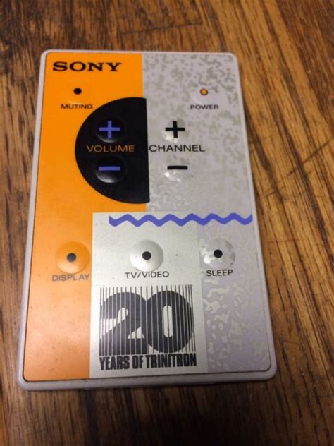 Sony Tv Remote Control 20 Years Of Trinitron Rare Classic antique | eBay