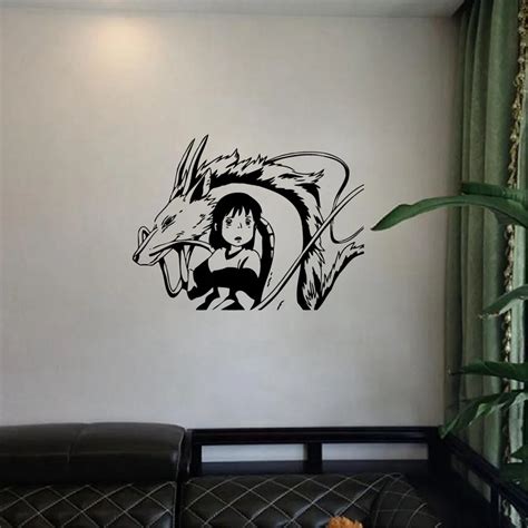 Anime wall stickers, Spirited Away Removable Wall Decals Cartoon Cute ...