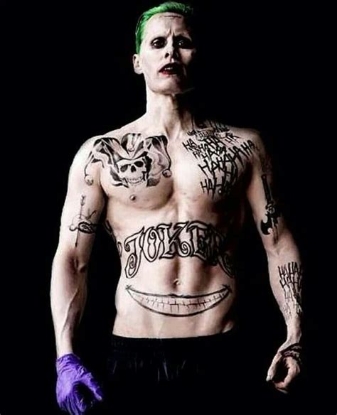 All Joker Jared Leto Temporary Tattoo Cosplay By Tatzarazzi Joker Tattoo Joker Smile Tattoo ...