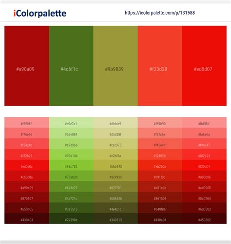 2 Latest Color Schemes with Pomegranate And Red Color tone combinations ...