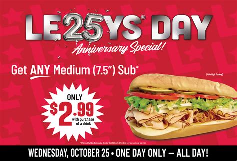 Lennys Grill & Subs Celebrates 25 Years With Special Promotion | Lennys ...