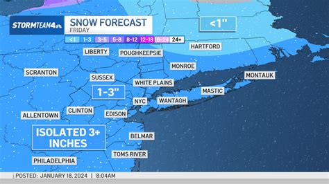 Friday snow storm hits NJ, NYC ahead of arctic blast – NBC New York