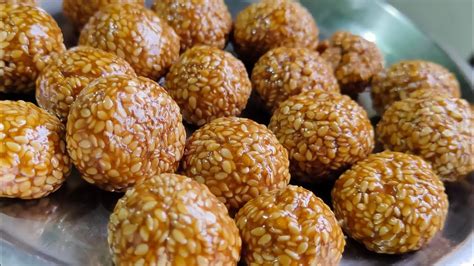 Nuvvula Laddu Recipe In Telugu || Sesame Jaggery Laddu || Yadav Food Factory - YouTube