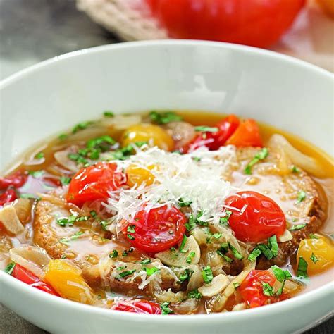 Roasted Tomato-Bread Soup Recipe - EatingWell