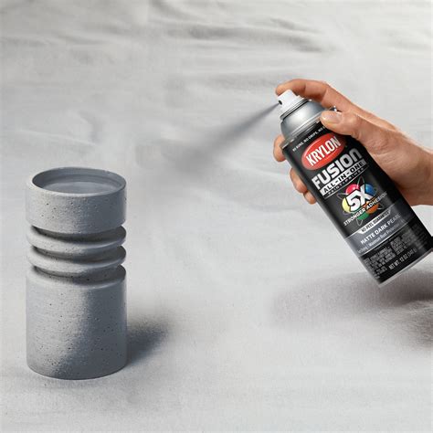 Krylon K02937007 Krylon Fusion All-In-One Dark Pearl Matte 12 oz. Spray Paint, Multi-Surface, (1 ...