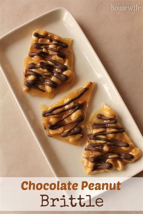 Chocolate Peanut Brittle - The Happy Housewife™ :: Cooking | Recipe in ...