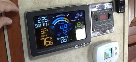 Installed La Crosse Weather Station with Wind Speed on the RV