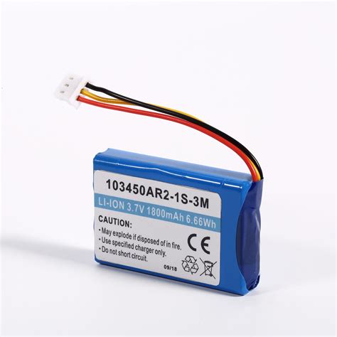 3.7V 1800mAh Rechargeable Li-ion Battery Pack Lithium Battery Pack ...