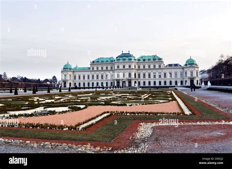 Belvedere castle winter, Vienna, Austria Stock Photo - Alamy