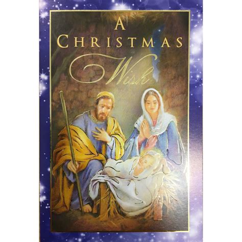 Christmas Blessings 12 Embossed Cards | Family Life Catholic Gifts